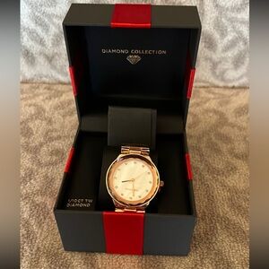 American Exchange 1/10 carat Diamond Rose Gold Womens’ Watch